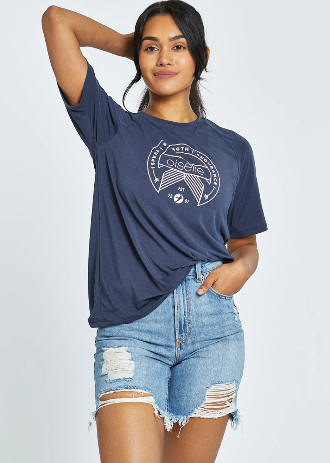 Women Oiselle Short Sleeves*Crest Easy Fit Tee