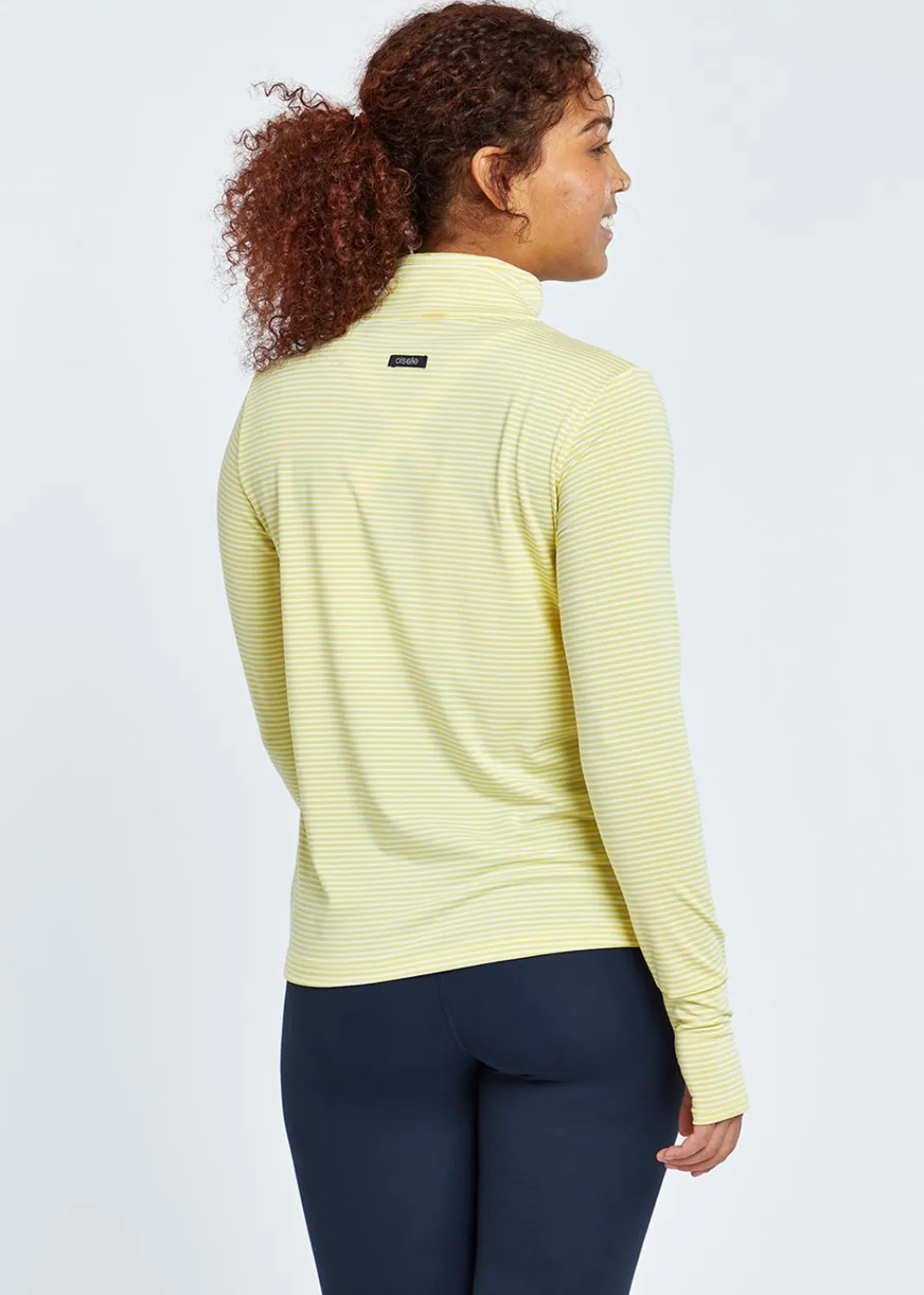 Women Oiselle Long Sleeves*Striped Half Zip