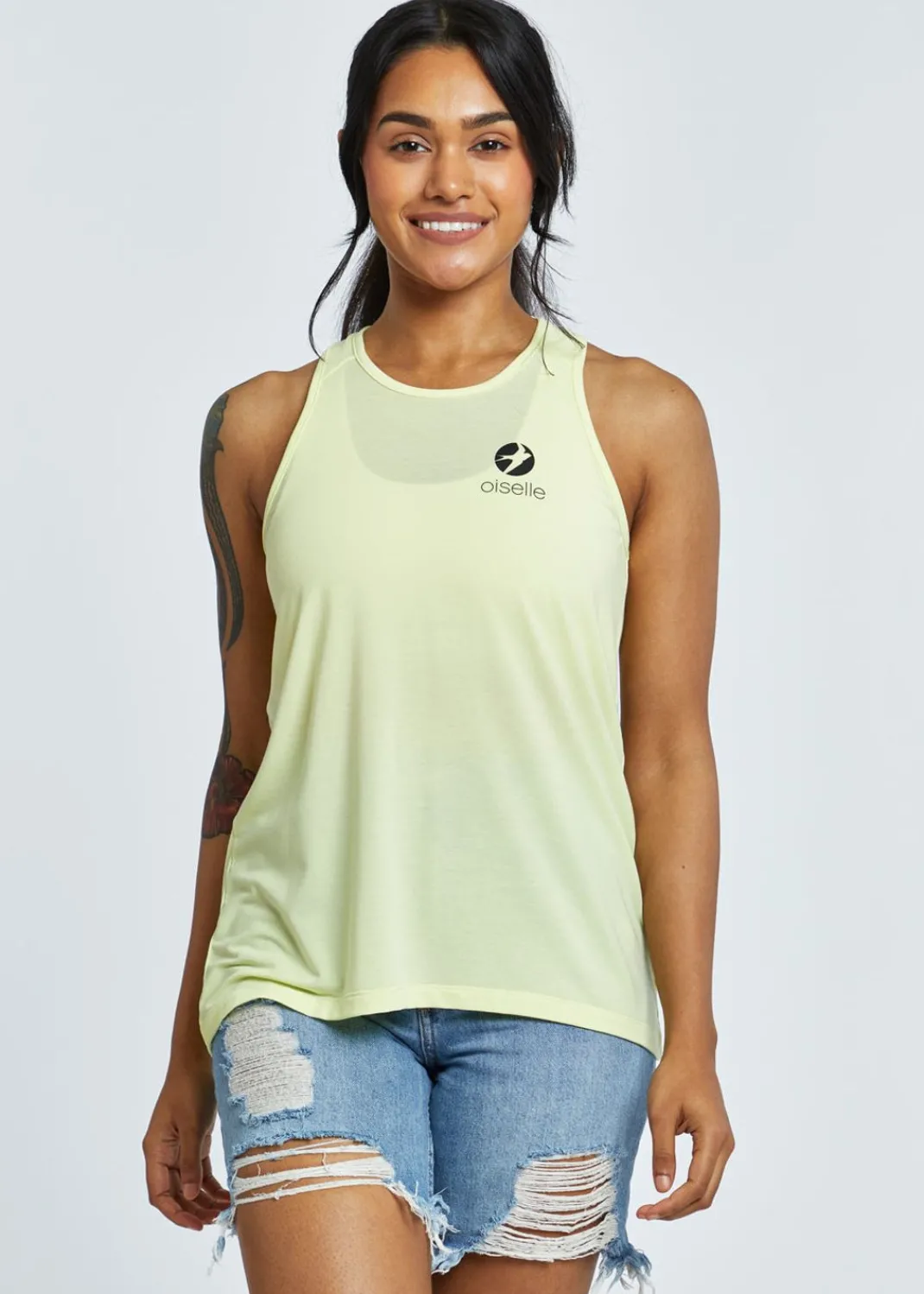 Women Oiselle Tank Tops*Circle Bird Swing Tank