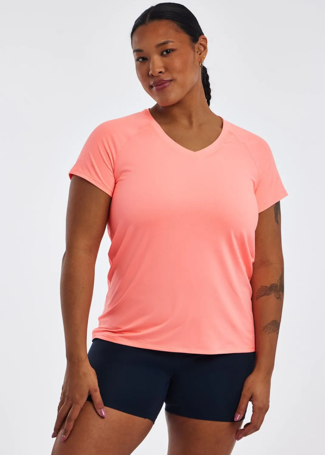 Women Oiselle Short Sleeves*Essential Bird V Neck Short Sleeve