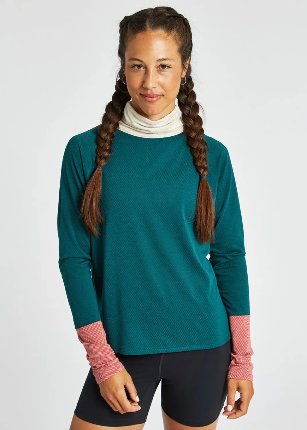 Women Oiselle Long Sleeves*Flyout Mock Neck Long Sleeve
