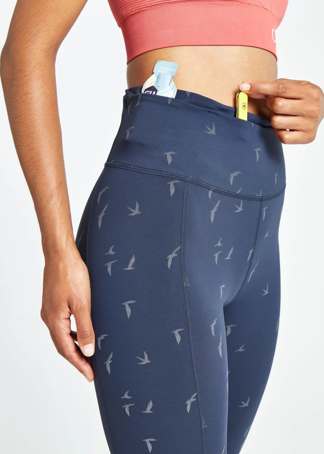 Women Oiselle Tights*Firecracker 3/4 Tights