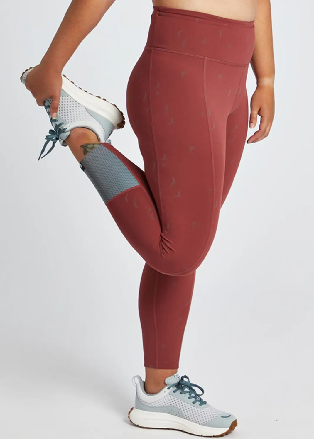 Women Oiselle Tights*Firecracker 3/4 Tights