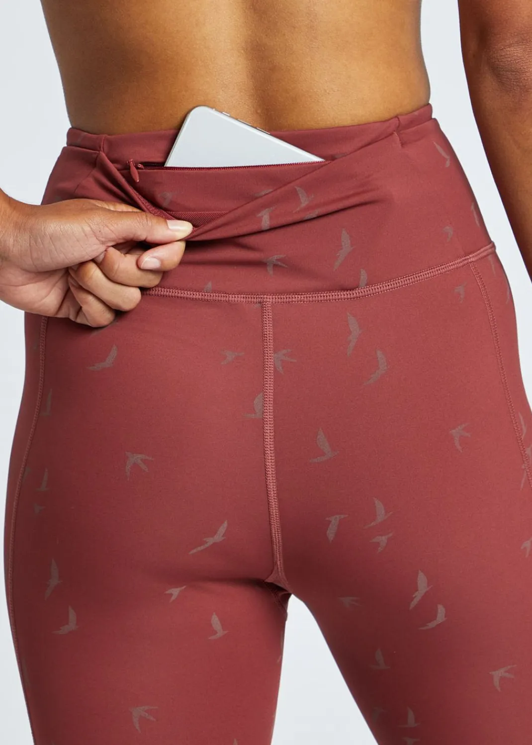 Women Oiselle Tights*Firecracker 3/4 Tights