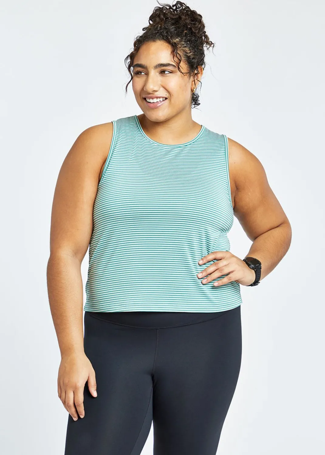 Women Oiselle Tank Tops*Striped Trail Tank