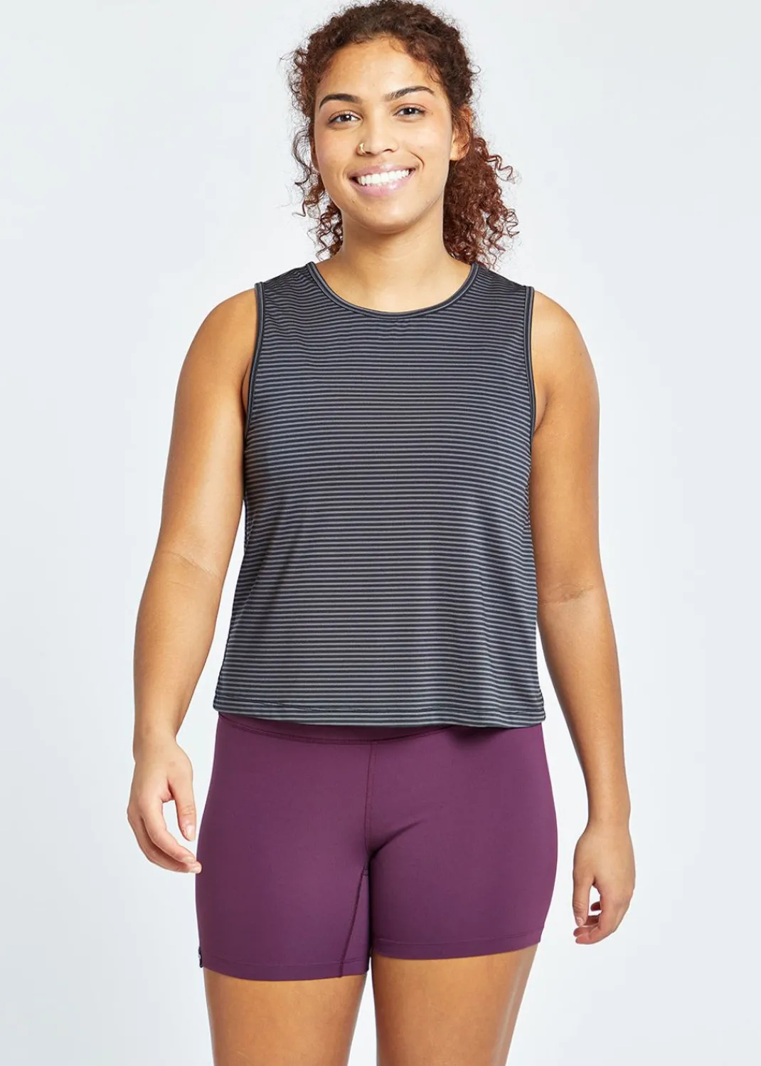 Women Oiselle Tank Tops*Striped Trail Tank