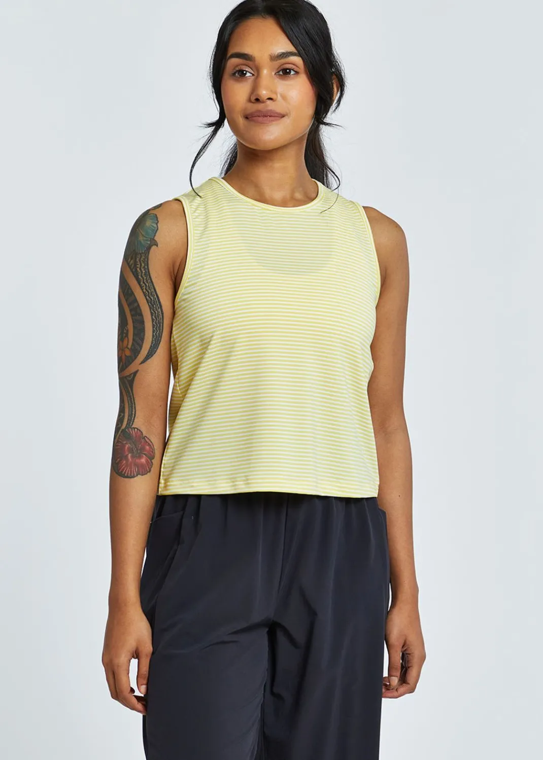 Women Oiselle Tank Tops*Striped Trail Tank