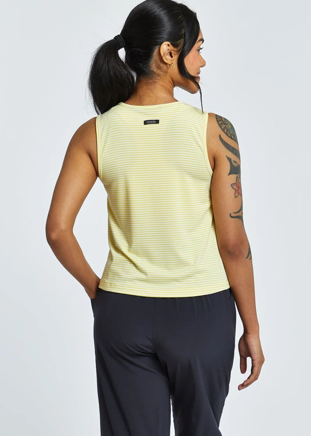 Women Oiselle Tank Tops*Striped Trail Tank