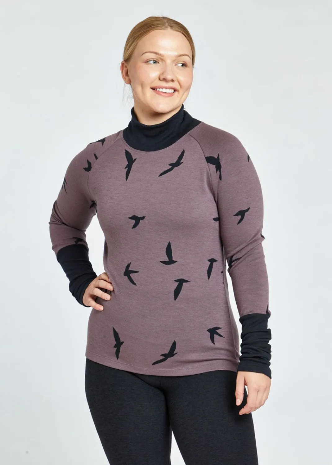 Women Oiselle Long Sleeves*Wazzie Wool Jacquard Mock Neck Long Sleeve