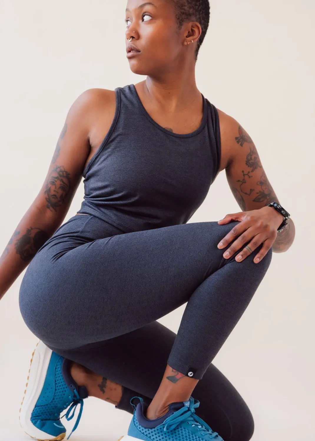 Women Oiselle Tights*Herringbird 3/4 Tights